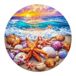 Mindful Wooden Jigsaw Puzzle-Ocean and Shells