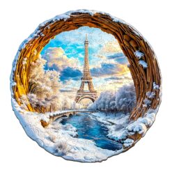 Mindful Wooden Jigsaw Puzzle - Paris Winter