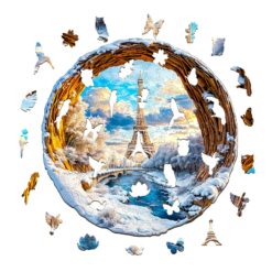 Alternative view of Mindful Wooden Jigsaw Puzzle - Paris Winter