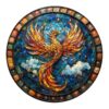 Mindful Wooden Jigsaw Puzzle-Starry Sky Phoenix