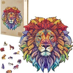 Mindful Wooden Jigsaw Puzzle-Steady Lion