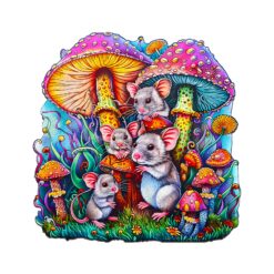 Mindful Wooden Jigsaw Puzzle-Mouse Family