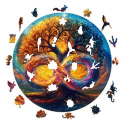 Alternative view of Mindful Wooden Jigsaw Puzzle-The Infinite Tree of Life