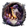 Mindful Wooden Jigsaw Puzzle-Witch Owl