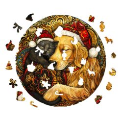 Alternative view of Mindful Wooden Jigsaw Puzzle - warm Christmas 2