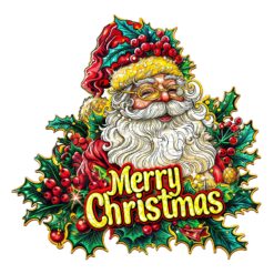 Mindful Wooden Jigsaw Puzzle -  Merry Christmas 2