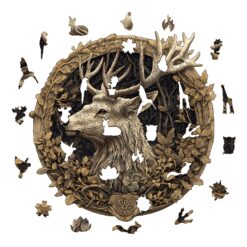 Alternative view of Mindful Wooden Jigsaw Puzzle - 3D Deer