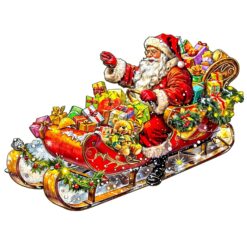 Mindful Wooden Jigsaw Puzzle - Celebrating Christmas