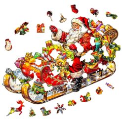 Alternative view of Mindful Wooden Jigsaw Puzzle - Celebrating Christmas