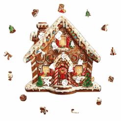 Alternative view of Mindful Wooden Jigsaw Puzzle - Christmas Gingerbread House