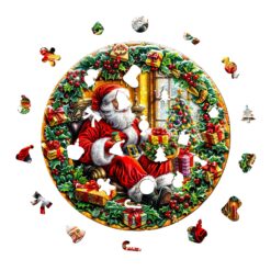 Alternative view of Mindful Wooden Jigsaw Puzzle - Christmas Wreath