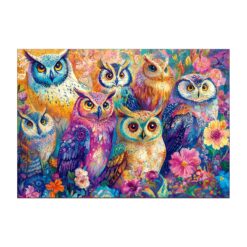 Mindful Wooden Jigsaw Puzzle - Colored Owl