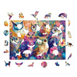 Alternative view of Mindful Wooden Jigsaw Puzzle - Colored Owl