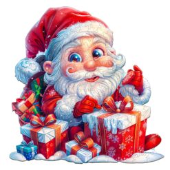 Mindful Wooden Jigsaw Puzzle - Cute Santa Claus