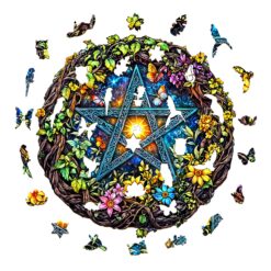 Alternative view of Mindful Wooden Jigsaw Puzzle - Natural Starburst