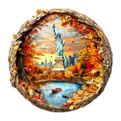 Mindful Wooden Jigsaw Puzzle - New York Autumn
