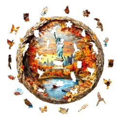 Alternative view of Mindful Wooden Jigsaw Puzzle - New York Autumn