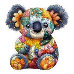 Mindful Wooden Jigsaw Puzzle - Patchwork Koala