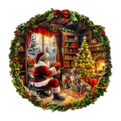 Mindful Wooden Jigsaw Puzzle - Santa