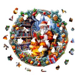 Alternative view of Mindful Wooden Jigsaw Puzzle - Santa's Rest