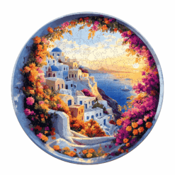 Mindful Wooden Jigsaw Puzzle - Santorini