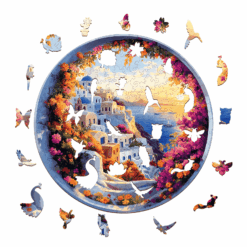 Alternative view of Mindful Wooden Jigsaw Puzzle - Santorini
