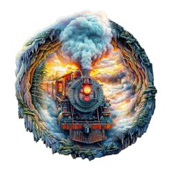 Mindful Wooden Jigsaw Puzzle - Steam Train