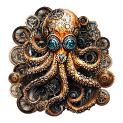 Mindful Wooden Jigsaw Puzzle - Steampunk Doctor Octopus