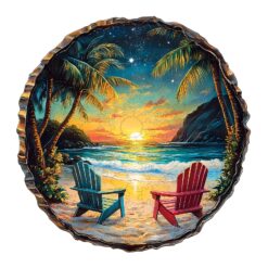 Mindful Wooden Jigsaw Puzzle - Sunset Beach