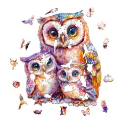 Alternative view of Mindful Wooden Jigsaw Puzzle - Sweet Owl Family