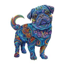 Cute Pug 2 - Mindful Wooden Jigsaw Puzzle