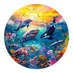 Mindful Wooden Jigsaw Puzzle-underwater world 2