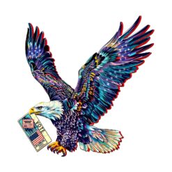 Mindful Wooden Jigsaw Puzzle - Bald Eagle's Vote