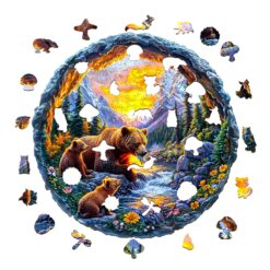 Alternative view of Mindful Wooden Jigsaw Puzzle - Mama’s Love