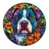 Mindful Wooden Jigsaw Puzzle - Blooming Loyalty dog