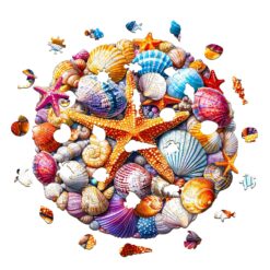 Alternative view of Mindful Wooden Jigsaw Puzzle - Colorful Shells