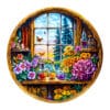 Mindful Wooden Jigsaw Puzzle - Dreamy window