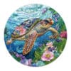 Mindful Wooden Jigsaw Puzzle - Embroidered Turtle