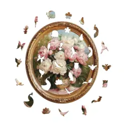 Alternative view of Mindful Wooden Jigsaw Puzzle - Floral Beauty
