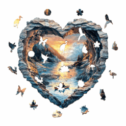 Alternative view of Mindful Wooden Jigsaw Puzzle - 3D Lake Louise