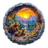 Mindful Wooden Jigsaw Puzzle - Bear's Journey
