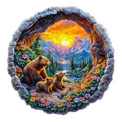 Mindful Wooden Jigsaw Puzzle - Bear's Journey