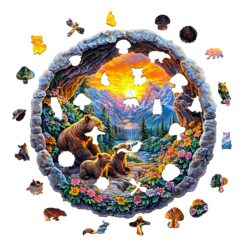 Alternative view of Mindful Wooden Jigsaw Puzzle - Bear's Journey