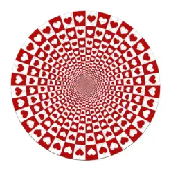 Mindful Wooden Jigsaw Puzzle - Hypnotic Hearts