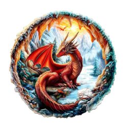 Mindful Wooden Jigsaw Puzzle - Crimson King