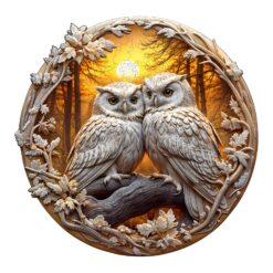 Mindful Wooden Jigsaw Puzzle - 3D owl -3