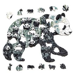 Alternative view of Mindful Wooden Jigsaw Puzzle - Panda Paradise