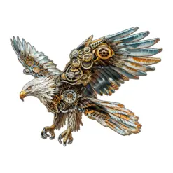 Mindful Wooden Jigsaw Puzzle - powerful eagle