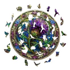 Alternative view of Mindful Wooden Jigsaw Puzzle - Scotch thistle
