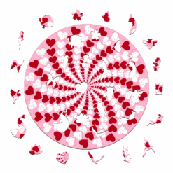 Alternative view of Mindful Wooden Jigsaw Puzzle - love-2
